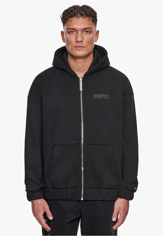 Dropsize Sweat jacket in Black: front