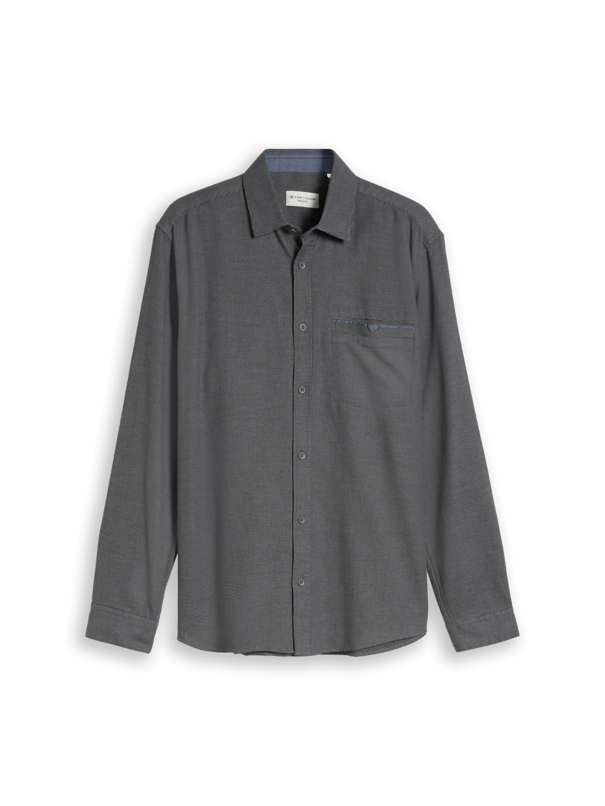 Comfort fit Camicia di TOM TAILOR in grigio: frontale