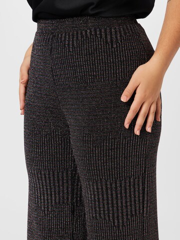 Wide leg Pantaloni 'MARY' de la PIECES Curve pe negru