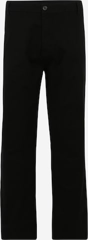 River Island Regular Chino Pants in Black: front