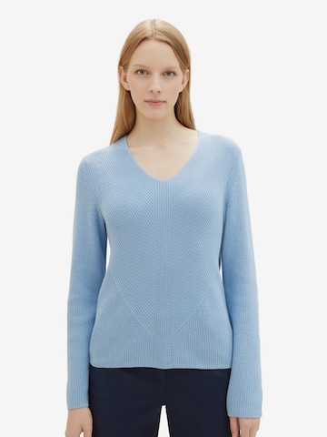 TOM TAILOR Sweater in Blue: front