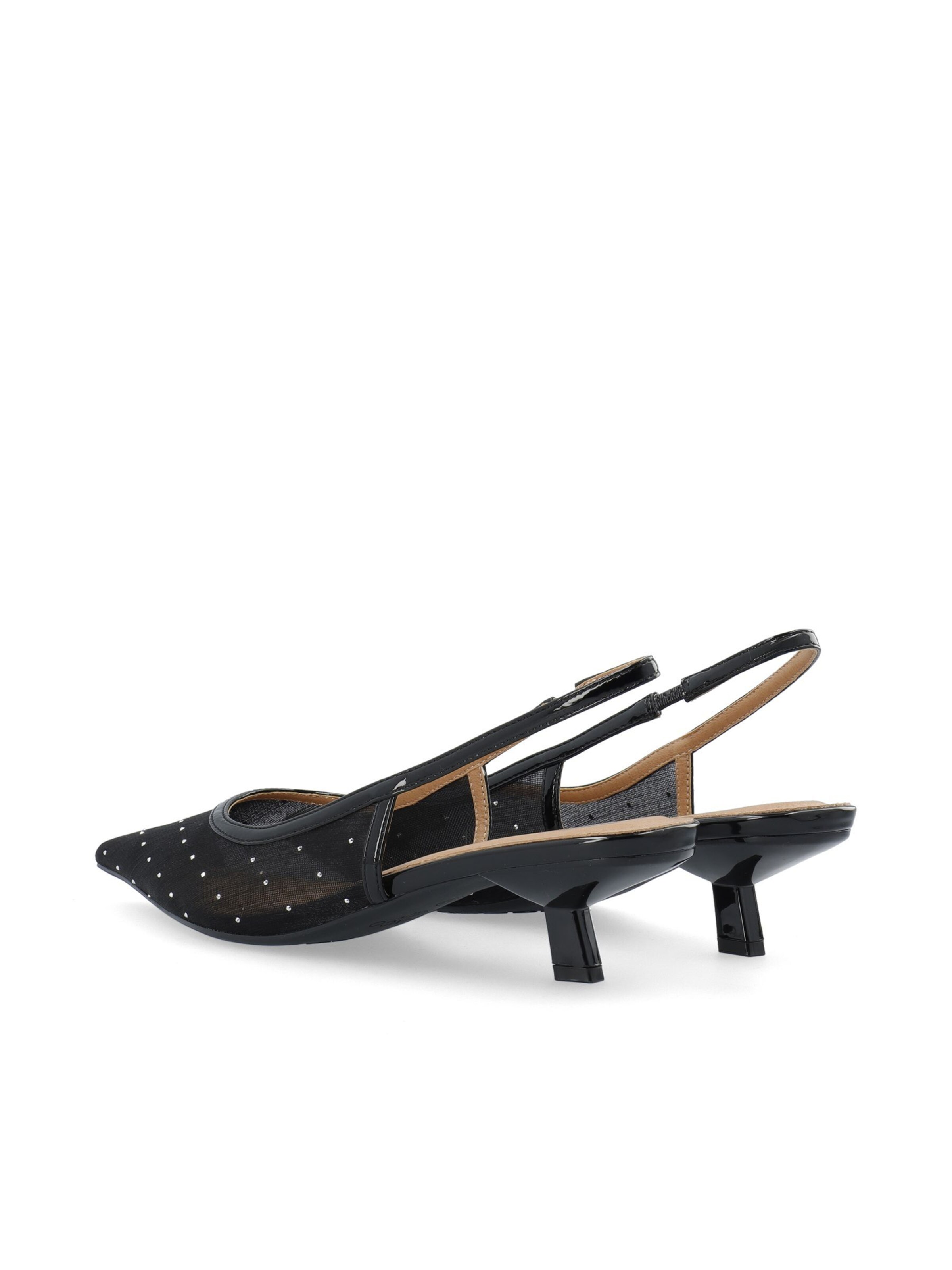 Bianco Slingpumps 'Kristin' in Zwart