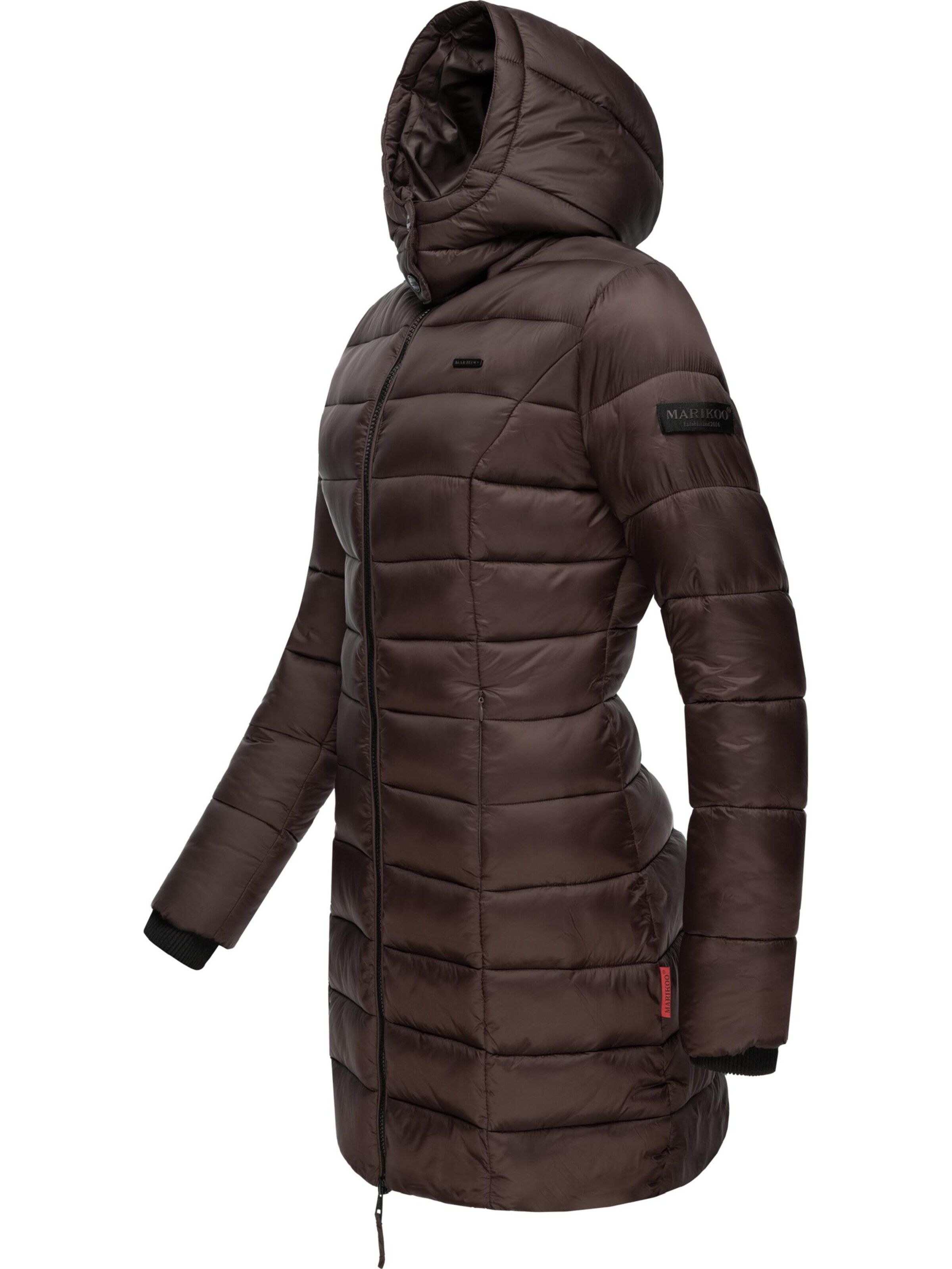MARIKOO Zimný kabát 'Abendsternchen' - Hnedá