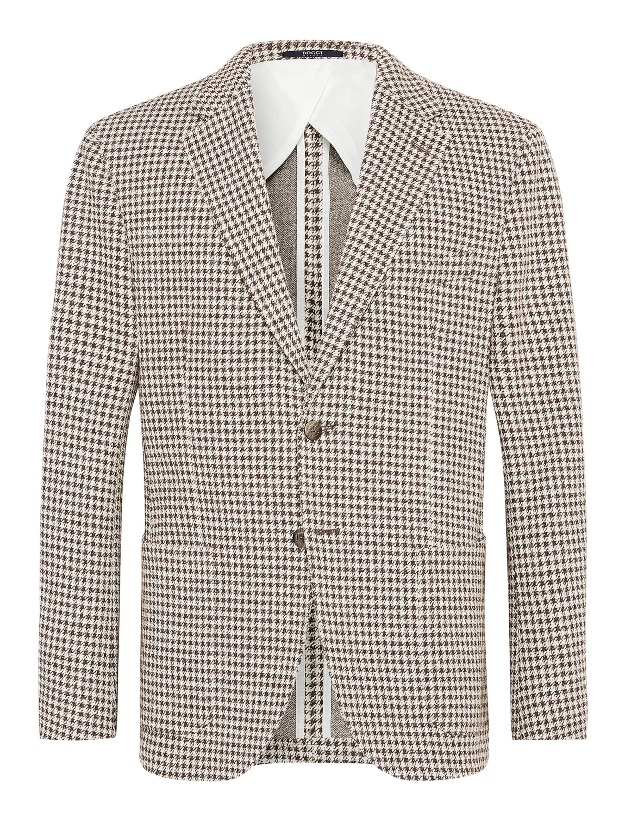 Regular fit Giacca da completo di Boggi Milano in marrone: frontale