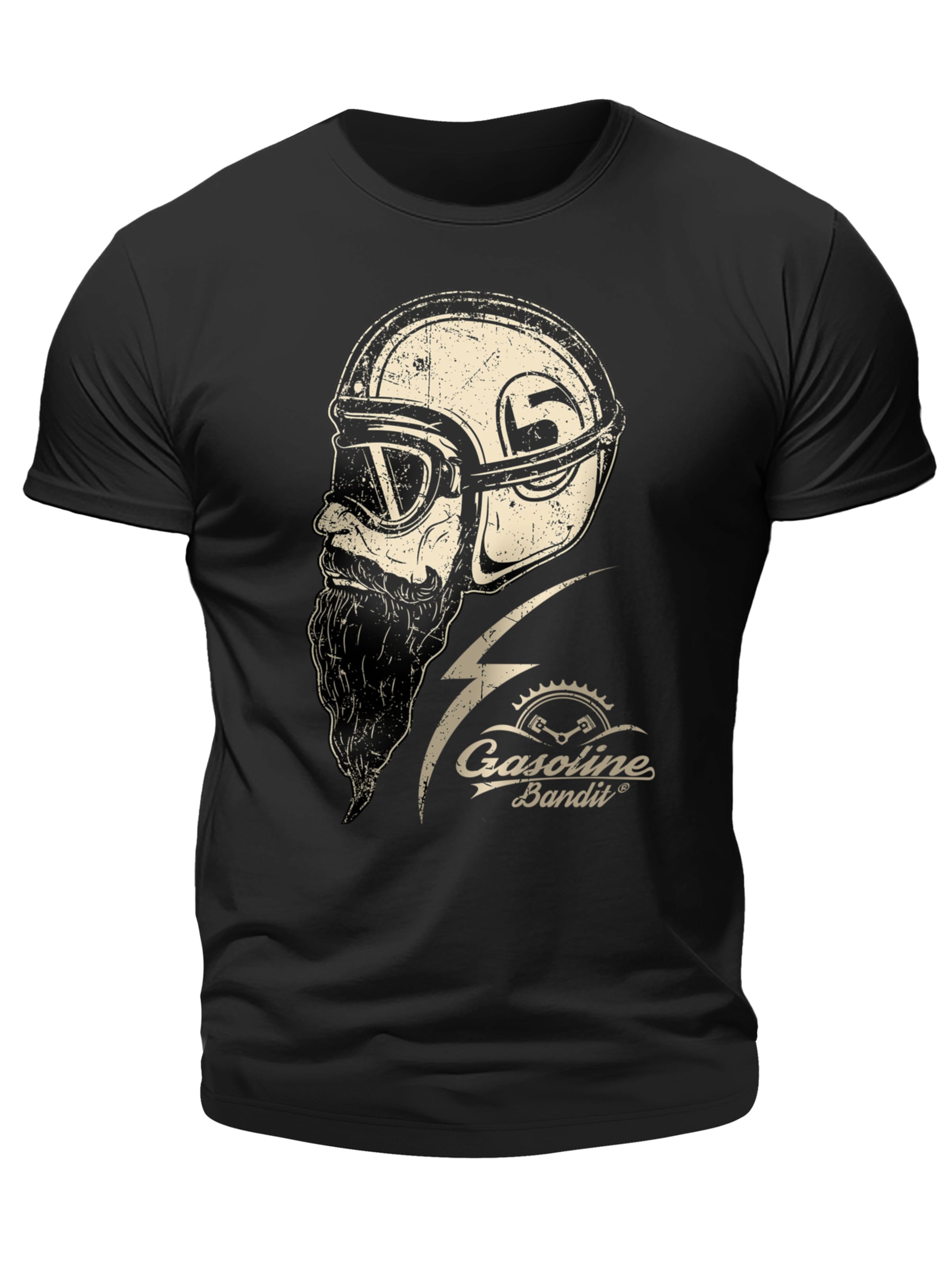 Gasoline Bandit Shirt 'Respect' in Black: front