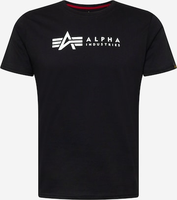 ALPHA INDUSTRIES T-Shirt in Schwarz: predná strana