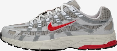 Nike Sportswear Matalavartiset tennarit 'P-6000' värissä harmaa / punainen / valkoinen, Tuotenäkymä