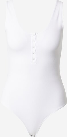 Abercrombie & Fitch Κορμάκι-μπλουζάκι σε λευκό: μπροστά