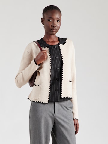 Cardigan 'So44la' ZABAIONE en beige : devant