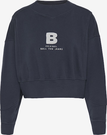 Ball Zip-Up Hoodie in Blue: front
