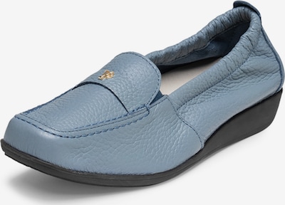 VITAFORM Mokassin in taubenblau, Produktansicht