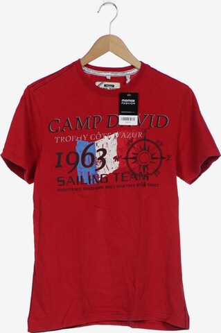 CAMP DAVID Shirt in S in Red: front