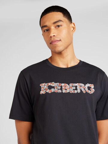 ICEBERG T-Shirt in Schwarz