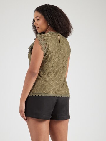 Camicia da donna 'PCOLLINE' di PIECES Curve in verde