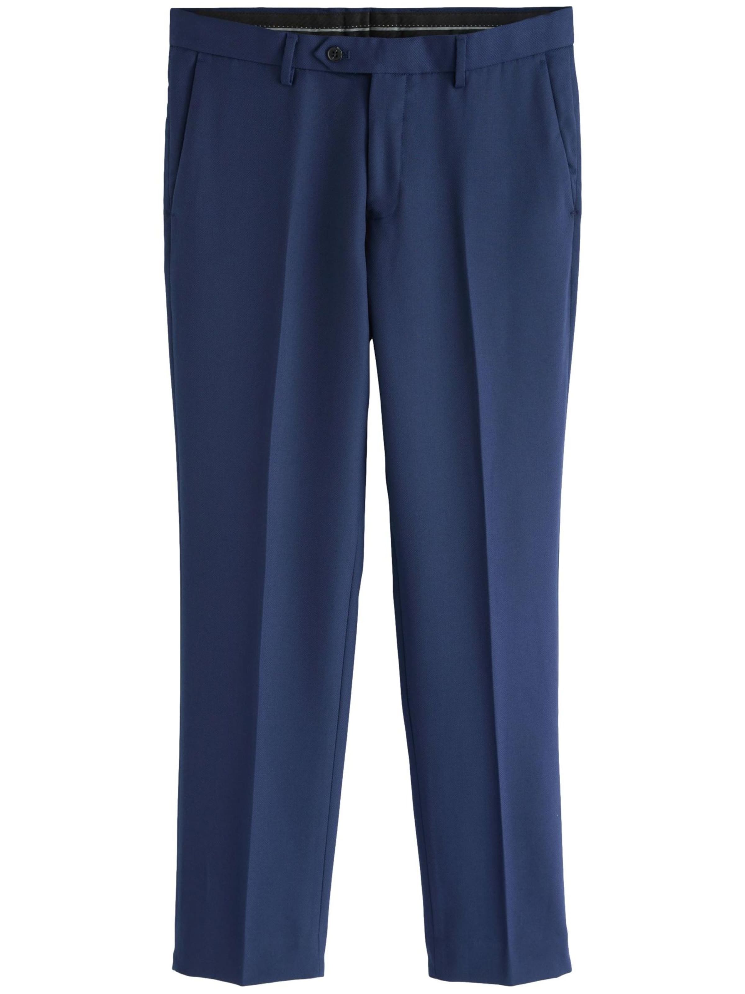 Coupe slim Pantalon à plis Next en bleu : devant