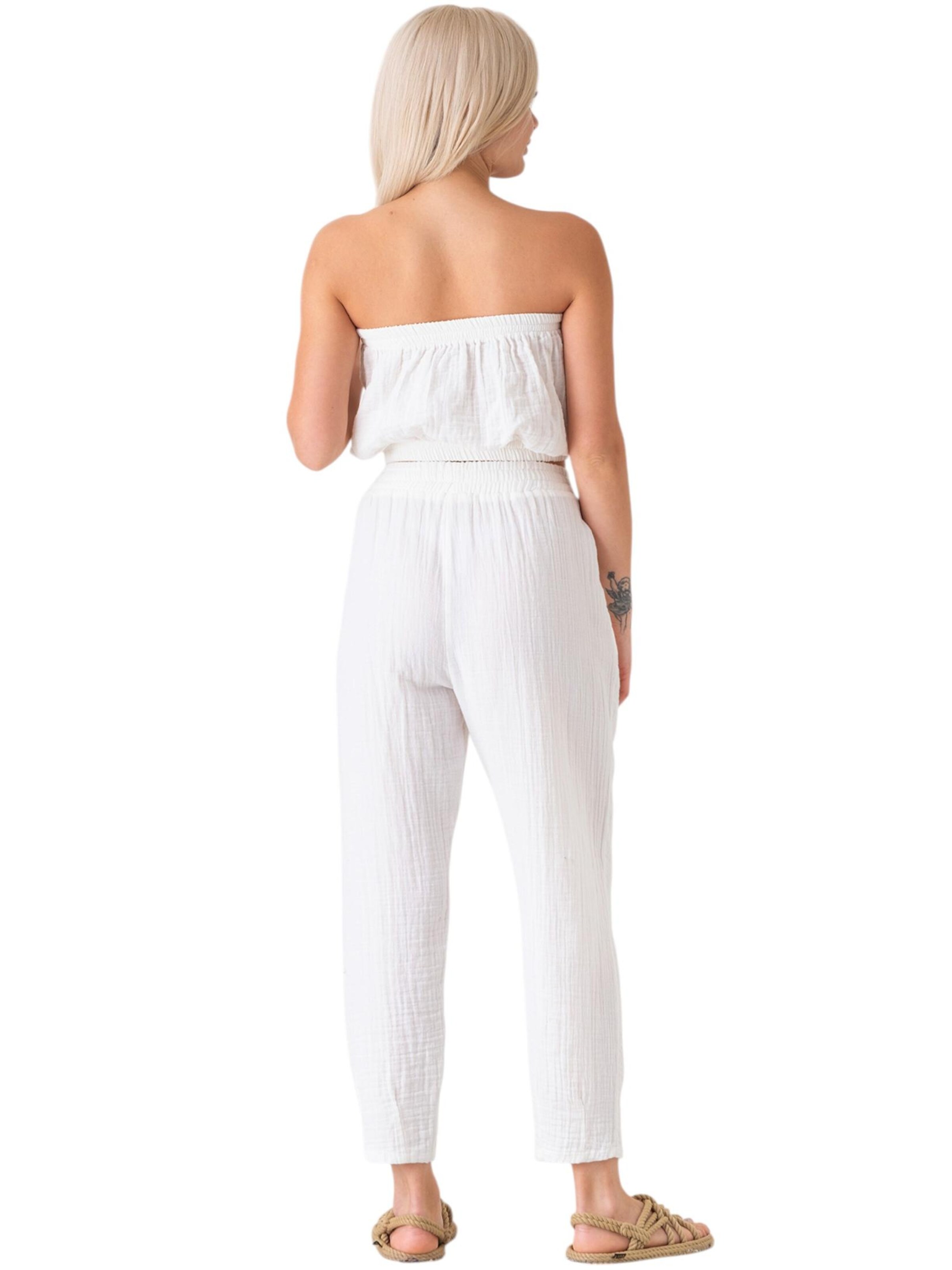 WENOR Wide Leg Bukser 'Eluna' i hvid