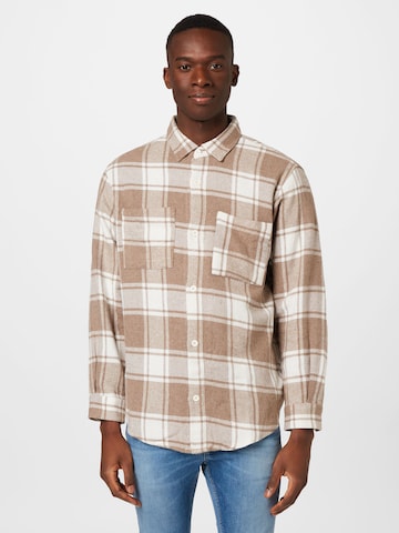 Comfort fit Camicia di BURTON MENSWEAR LONDON in beige: frontale