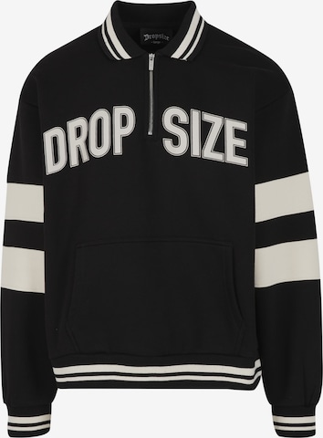 Dropsize - Sudadera 'Heavy' en negro: frente