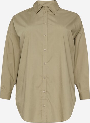 ONLY Carmakoma Blouse 'TIM' in Beige: voorkant