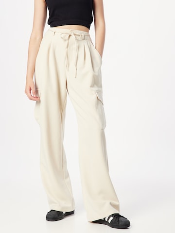 Misspap Regular Cargo trousers in Beige: front