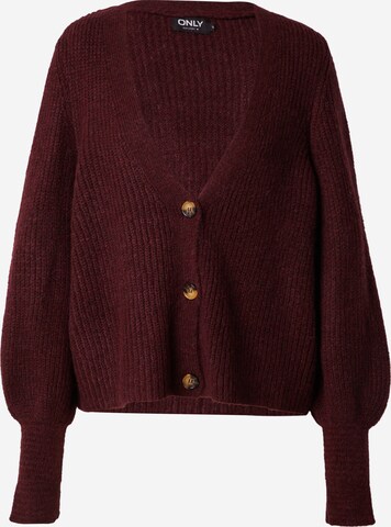 Cardigan 'Clare' ONLY en rouge : devant