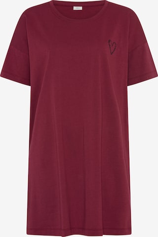 Camicia da notte di s.Oliver in rosso: frontale