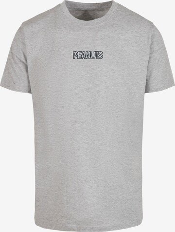 Merchcode T-Shirt 'Peanuts' in Grau: predná strana