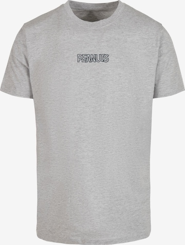 Merchcode T-Shirt 'Peanuts' in Grau: predná strana
