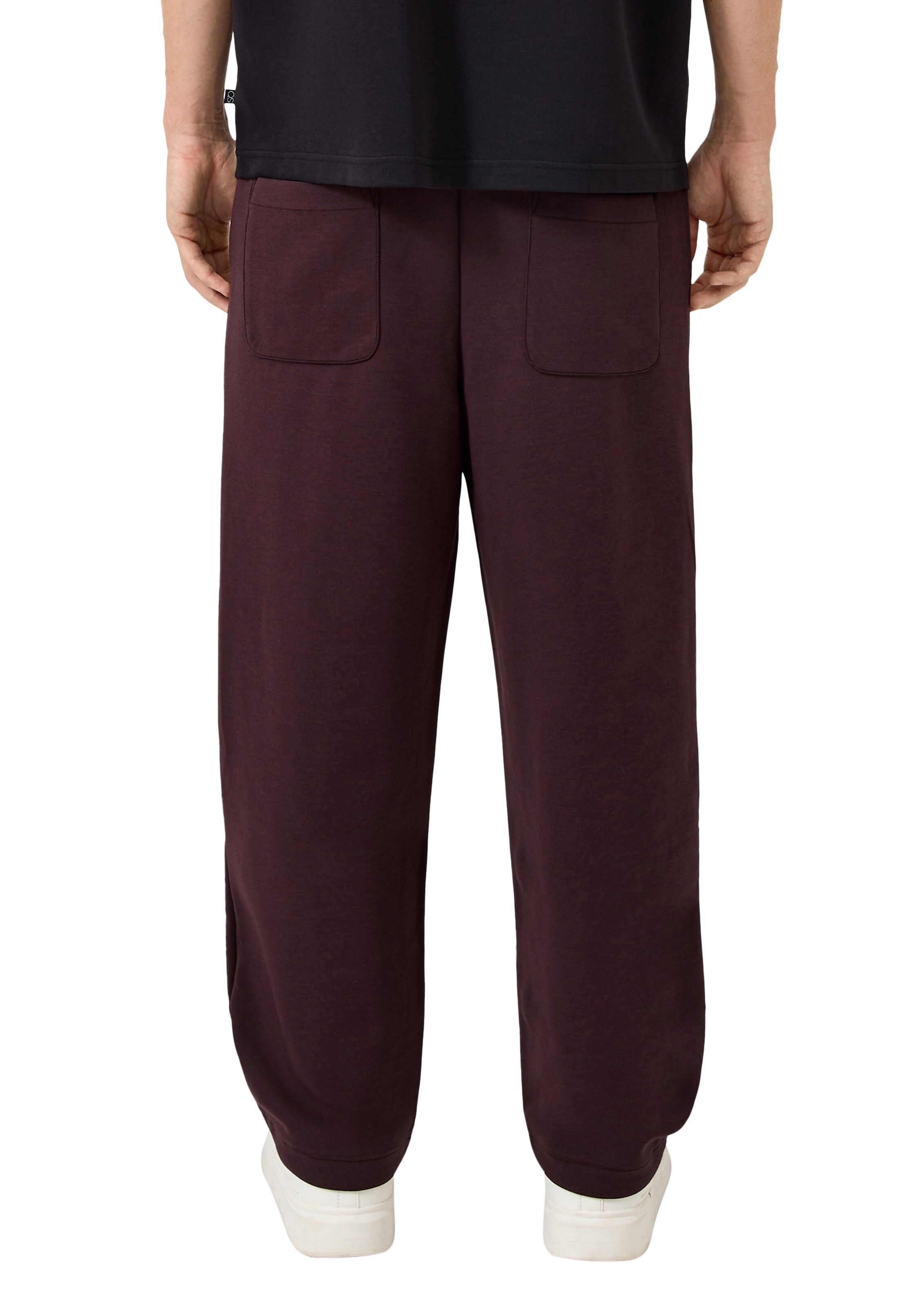 QS Loose fit Pants in Brown: back