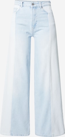 Tally Weijl - Perna larga Calças de ganga 'WOMEN WOVEN DENIM PANT' em azul: frente