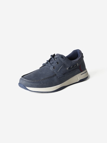 KOROSHI Låg sneaker i blå: framsida
