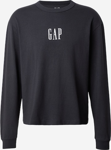 GAP Тениска в черно: отпред