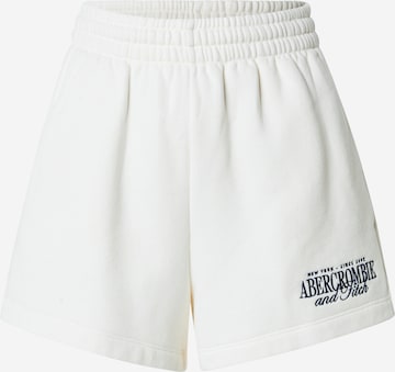 Abercrombie & Fitch Regular Housut värissä beige: etupuoli