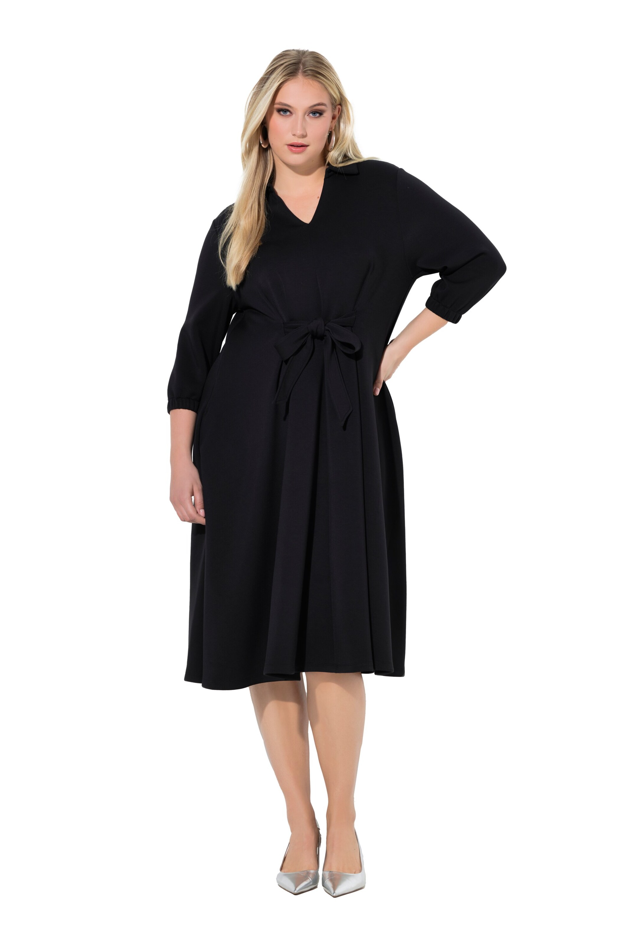 Ulla Popken Dress in Black: front