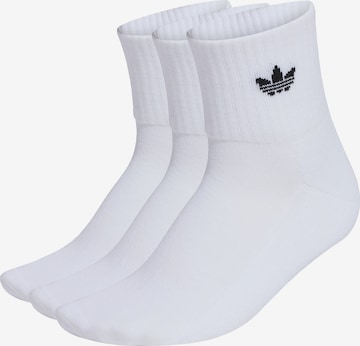 Calzino di ADIDAS ORIGINALS in bianco: frontale