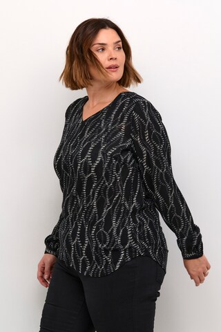 Chemisier 'KC Ami' KAFFE CURVE en noir