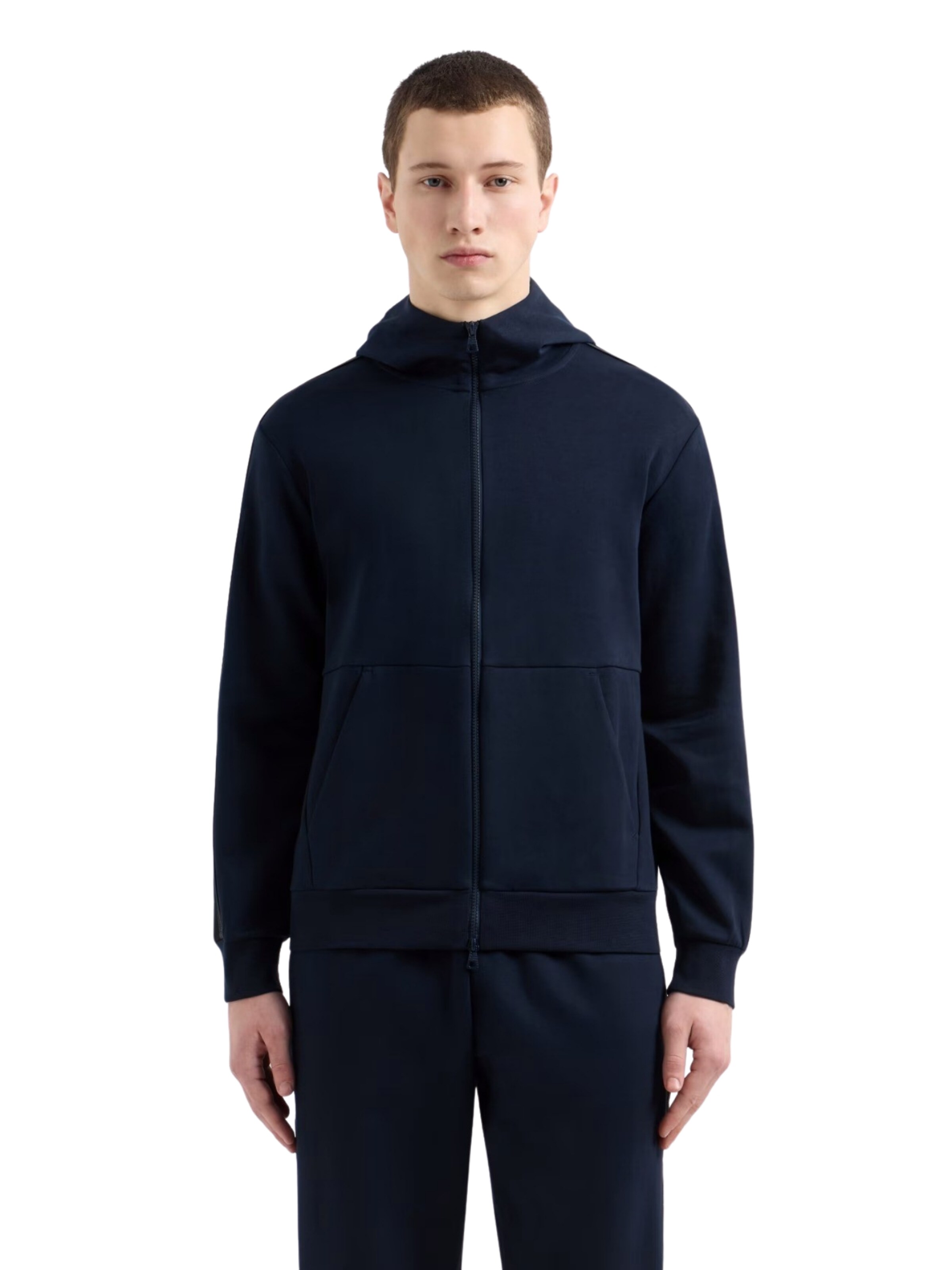 EA7 Emporio Armani Sweatjakke i blå: forside