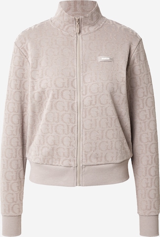 GUESS - Sudadera con cremallera en gris: frente