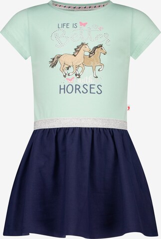 SALT AND PEPPER Dress 'Dream Horse' in Green: front