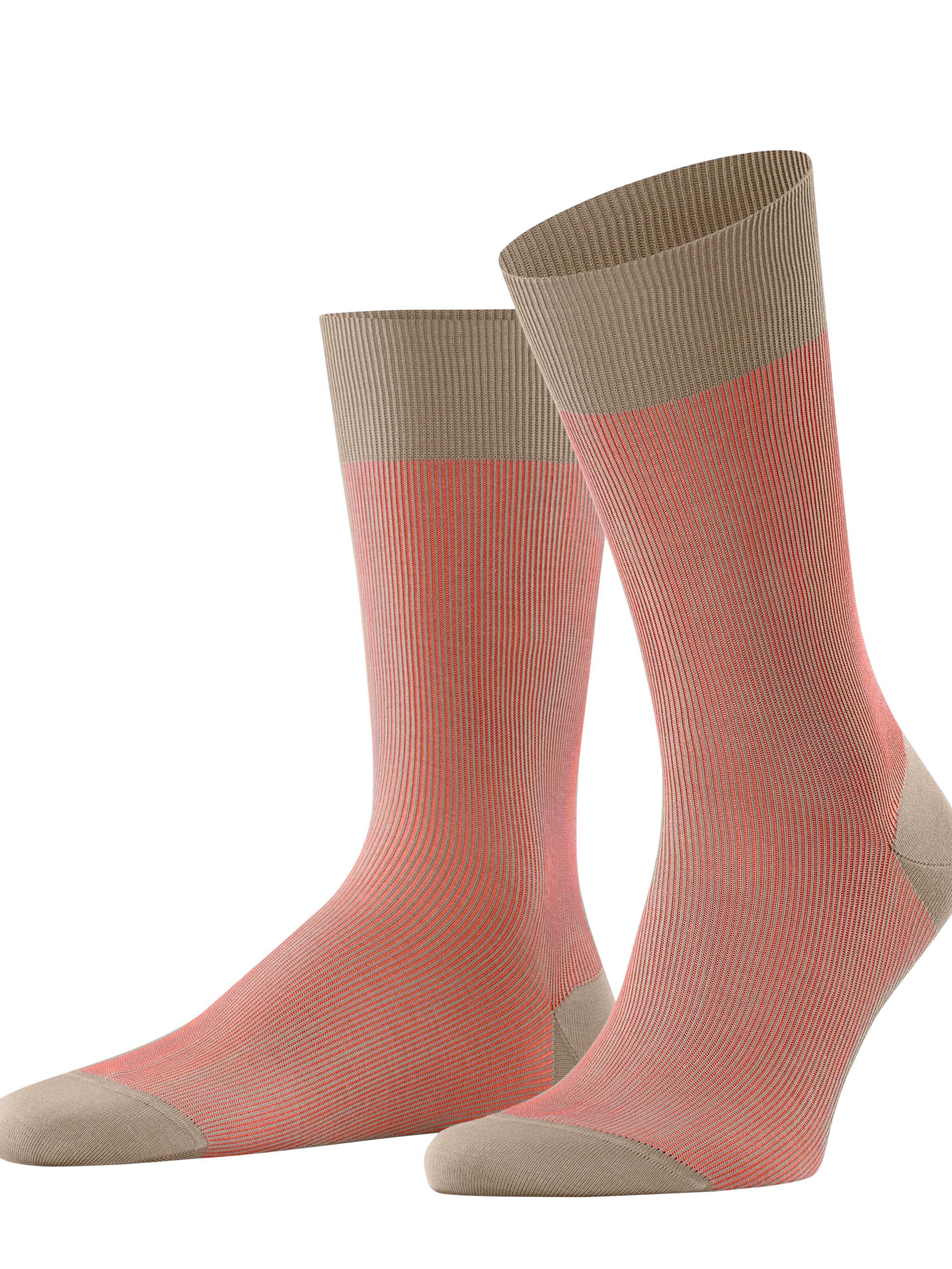 FALKE Socks 'Fine Shadow' in Beige: front