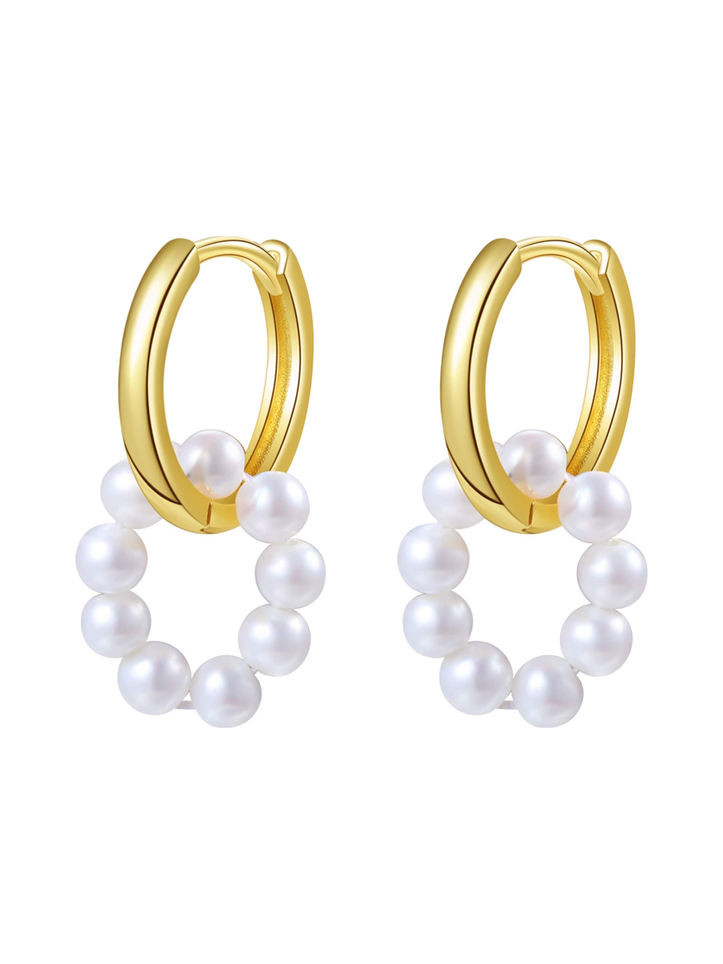 Boucles d'oreilles 'Elegance' Hey Happiness en or : devant