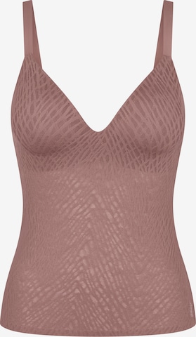 Haut ' Blue ZERO Feel Bliss THE UP ' SLOGGI en marron : devant