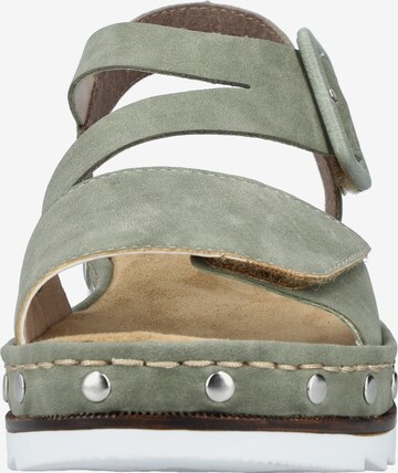 Rieker Strap Sandals in Green