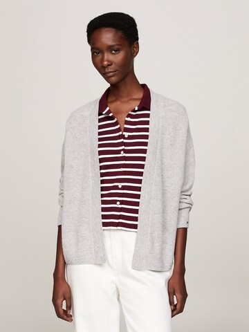 TOMMY HILFIGER Strickjacke in Grau