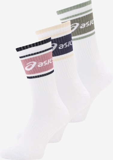 ASICS Urheilusukat värissä laivastonsininen / oliivi / vaaleanpunainen / valkoinen, Tuotenäkymä