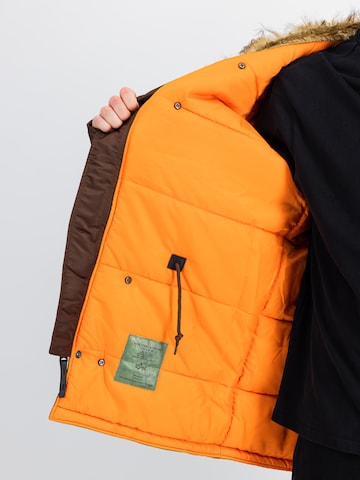 ALPHA INDUSTRIES Jacke 'N-3B VF 59' in Braun: Vorderseite