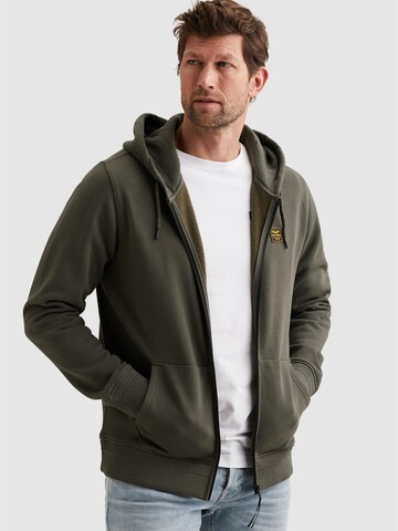 PME Legend Sweatshirt 'PME LEGEND - Sweat jacket with hood and zipper closure' in Groen