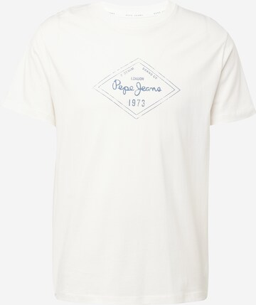 T-Shirt 'WESLEY' Pepe Jeans en blanc : devant