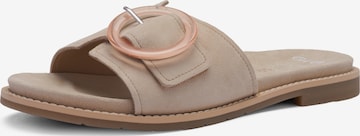 ARA Mules in Beige: front