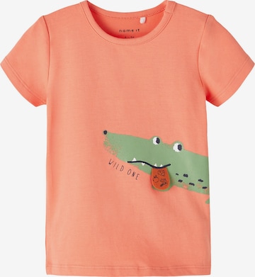NAME IT - Camiseta 'FASIO' en naranja: frente